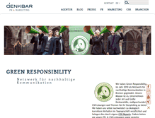 Tablet Screenshot of green-responsibility.de